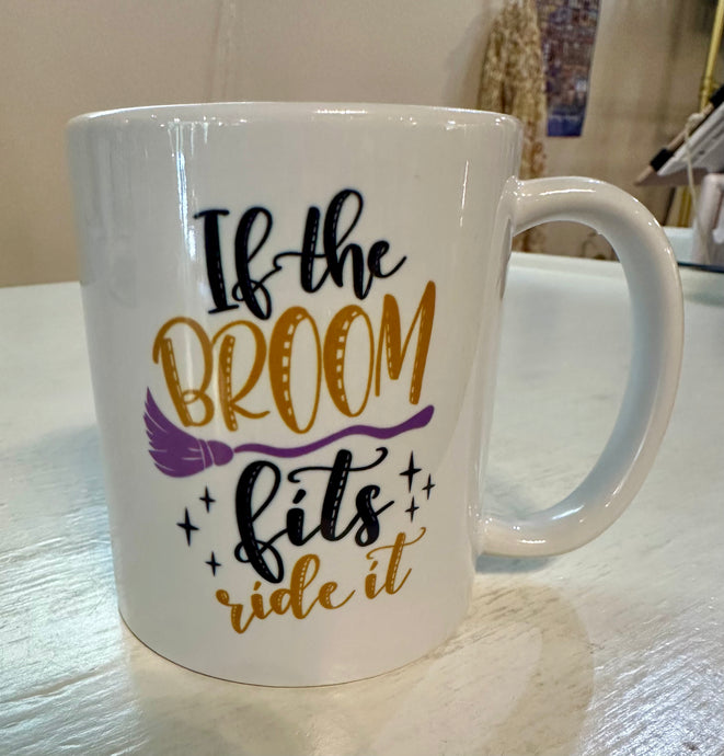 Ride The Broom Halloween Mug