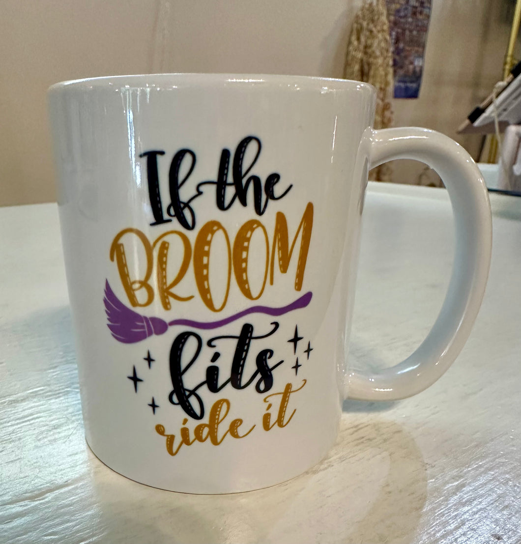 Ride The Broom Halloween Mug