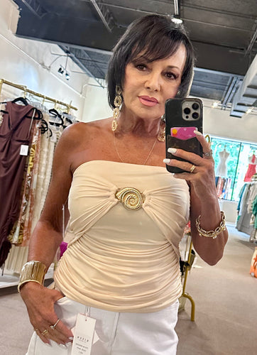 Shelly Strapless Top