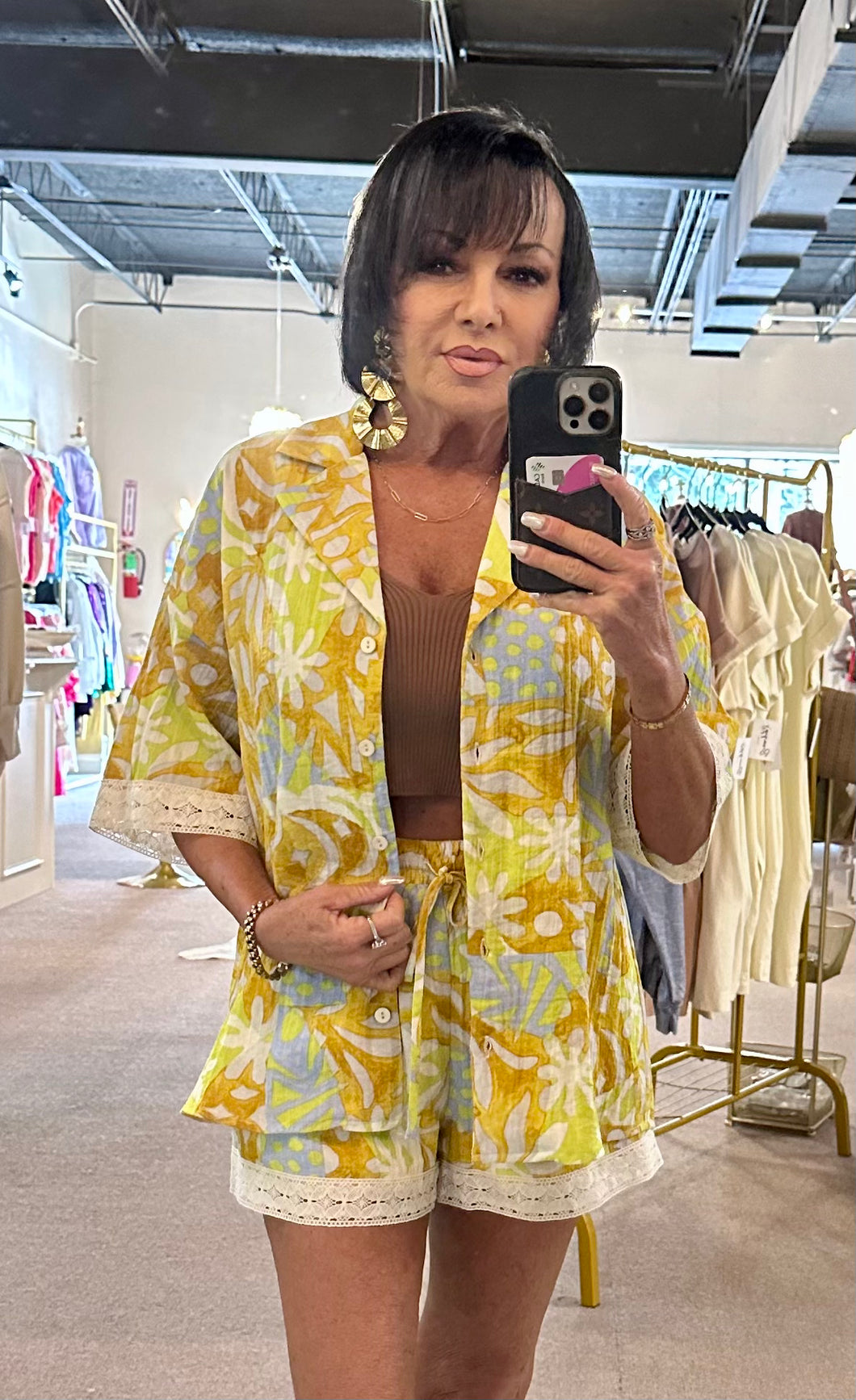 TROPICAL OASIS 2PC SHORT SET
