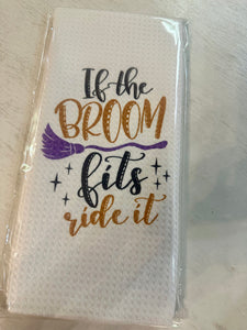 Ride The Broom Halloween Towel