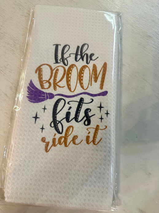Ride The Broom Halloween Towel
