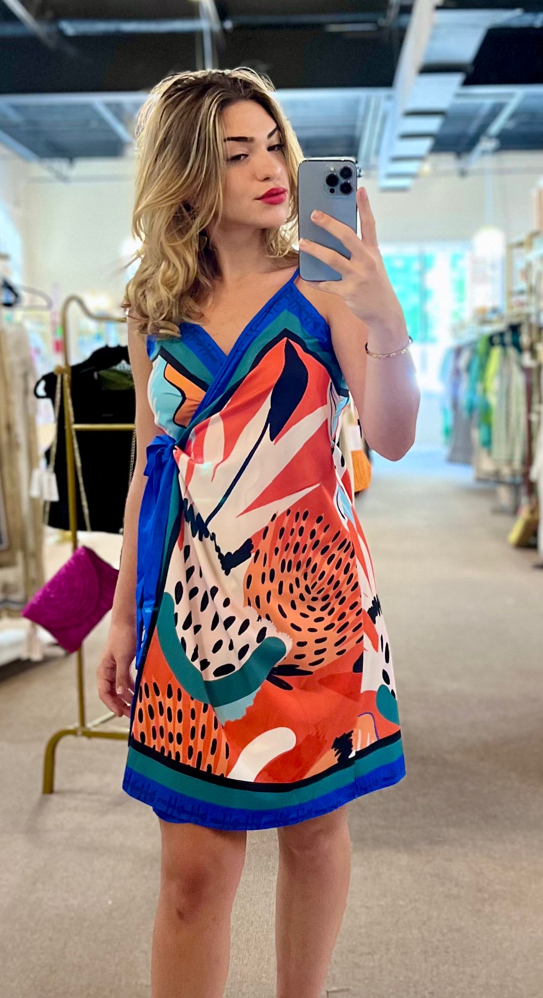 Chloe Wrap Mini Dress