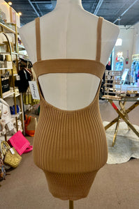 Sweater Weather Dress Camel