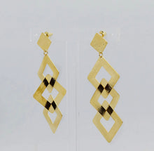 Load image into Gallery viewer, TRIPLE SQUARE EARRINGS