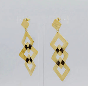 TRIPLE SQUARE EARRINGS