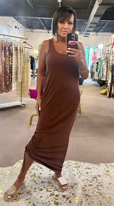 Chocolate Kisses Midi Dress