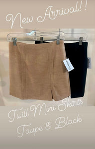 Twill Mini Skirt