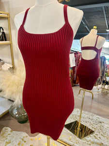 Sweater Weather Dress Wine