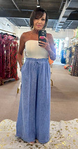 Baby Blues Linen Pants