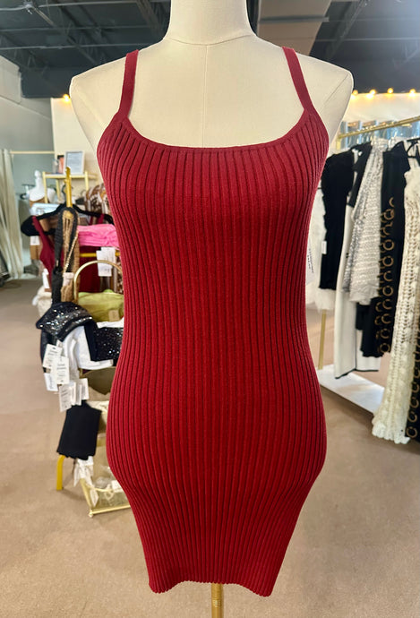 Sweater Weather Dress Wine