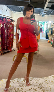 Lady In Red Romper