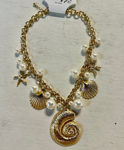 Gold Sealife Necklace