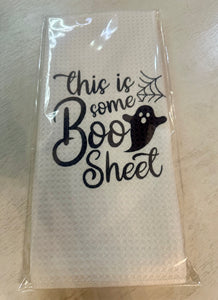 Boo Sheet Halloween Kitchen Towel