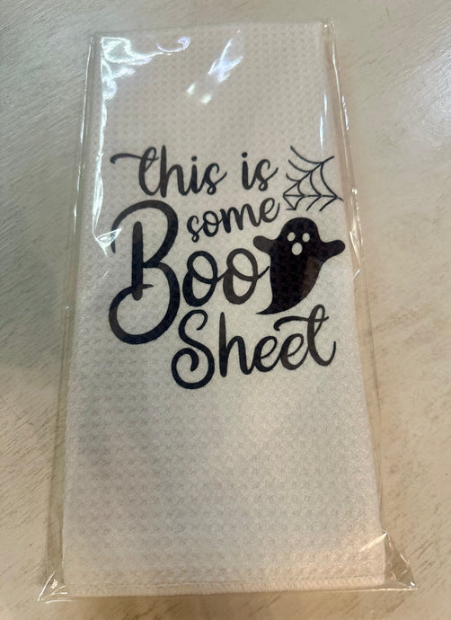 Boo Sheet Halloween Kitchen Towel