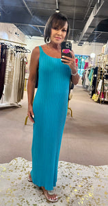 Aqua Skies Maxi Dress