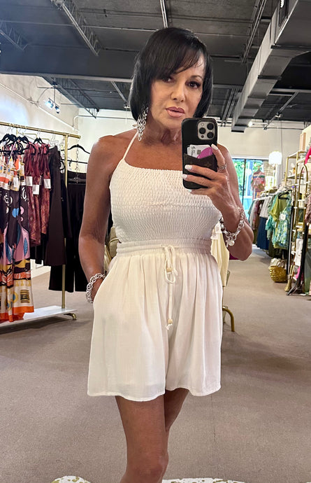 Lily Romper Off White