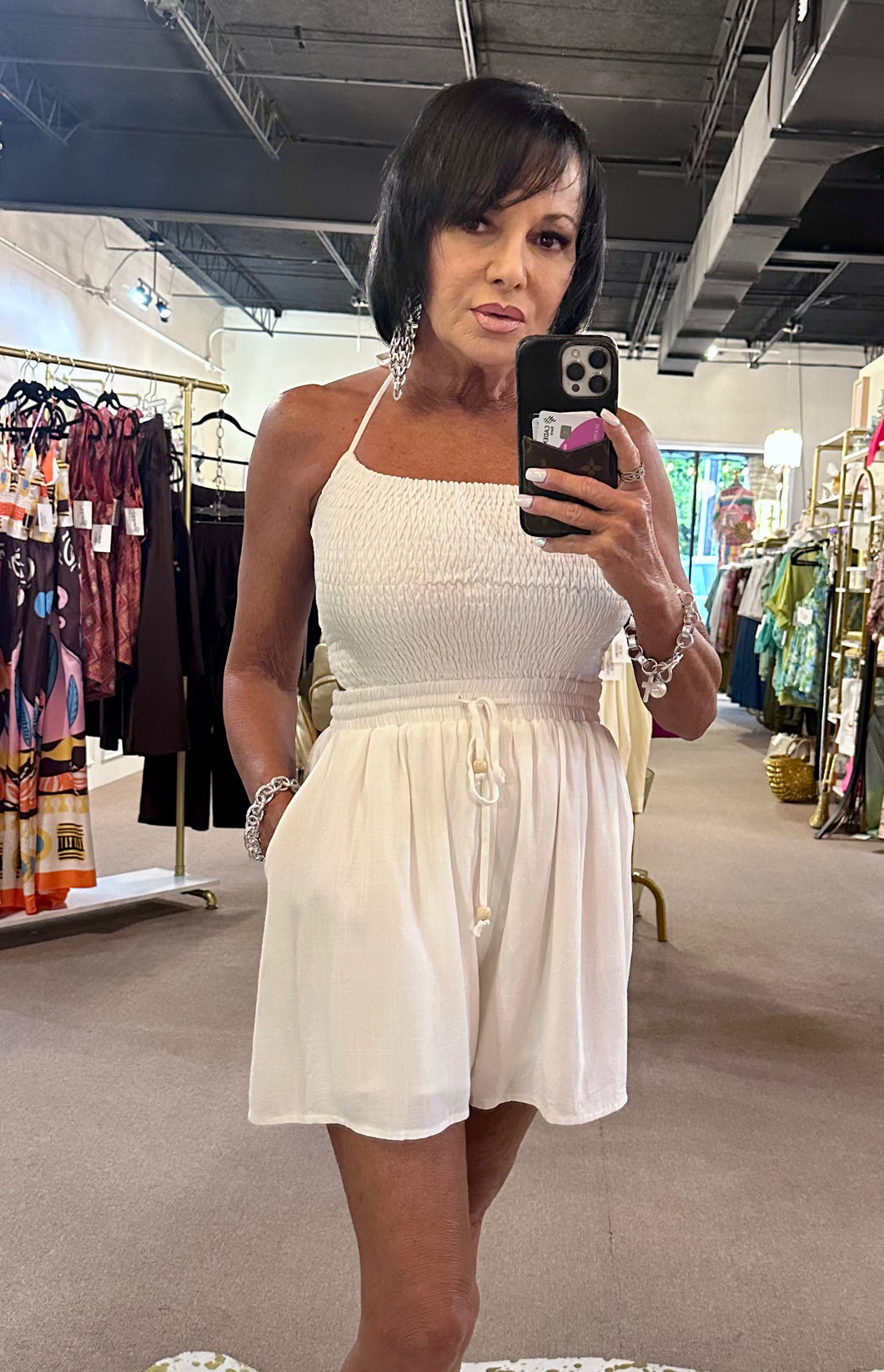 Lily Romper Off White