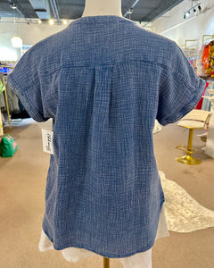 My Chambray Henley Top