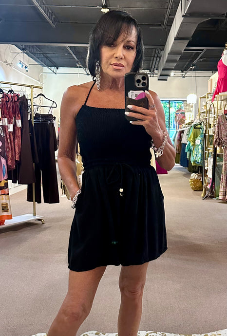 Lily Romper Black