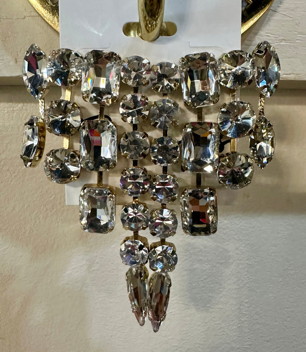 Crystal Linear Drop Earrings