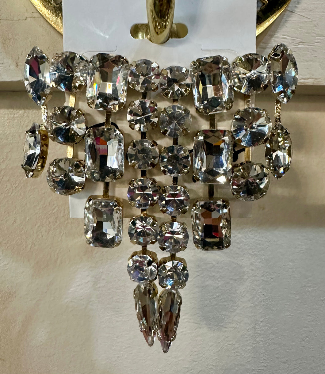 Crystal Linear Drop Earrings