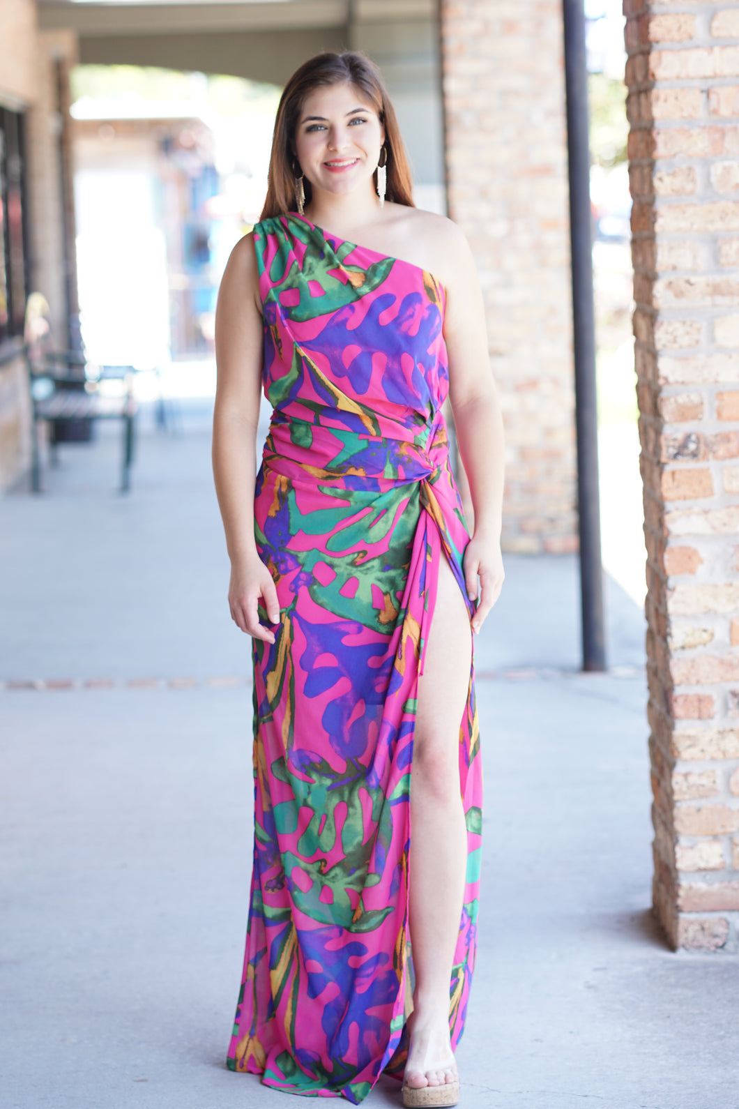 Palm Slit Maxi Dress