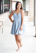 Load image into Gallery viewer, Fit Flare Denim Dress