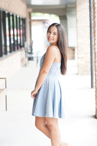 Fit Flare Denim Dress