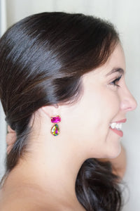 Glam Pink Earrings