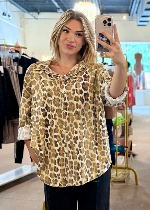 Golden Leopard Shirt