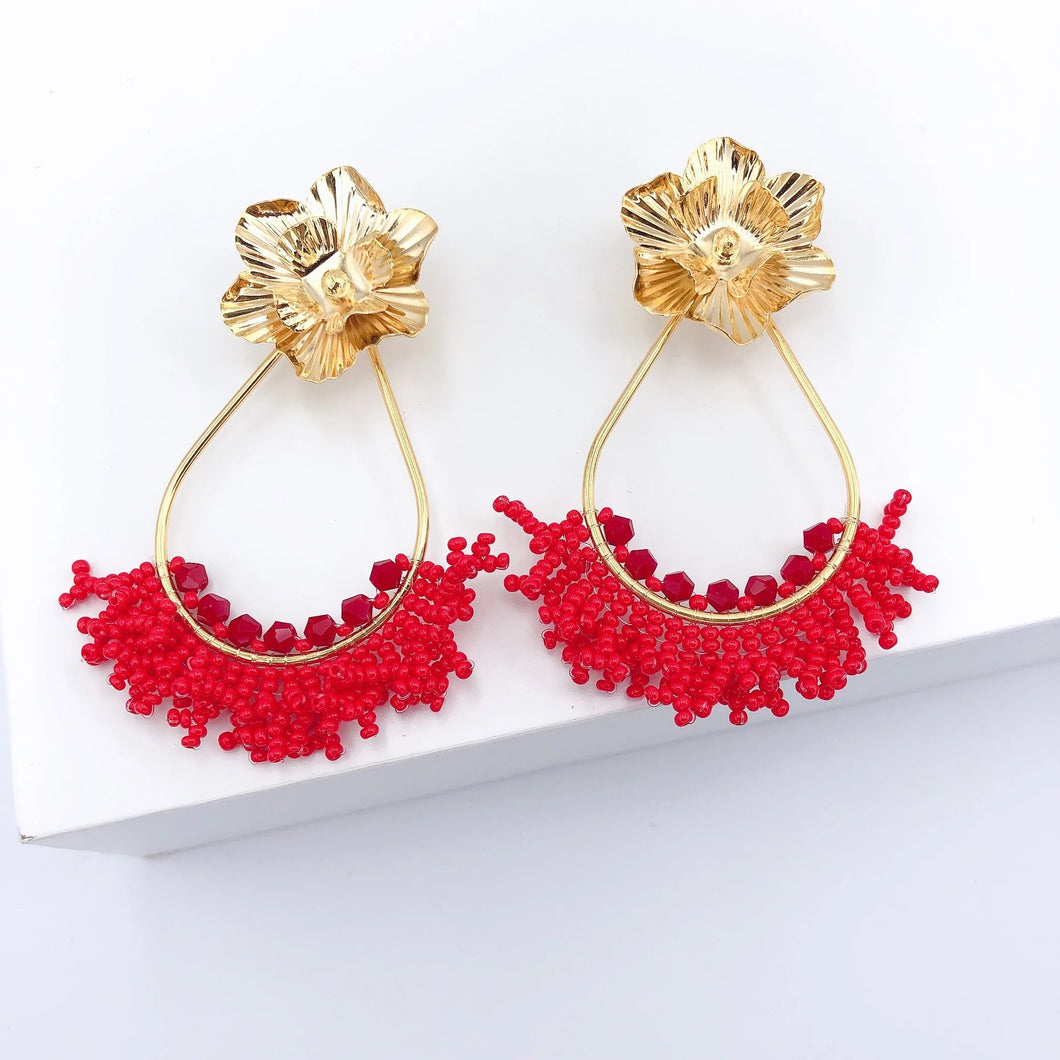 Wendy Red Earrings