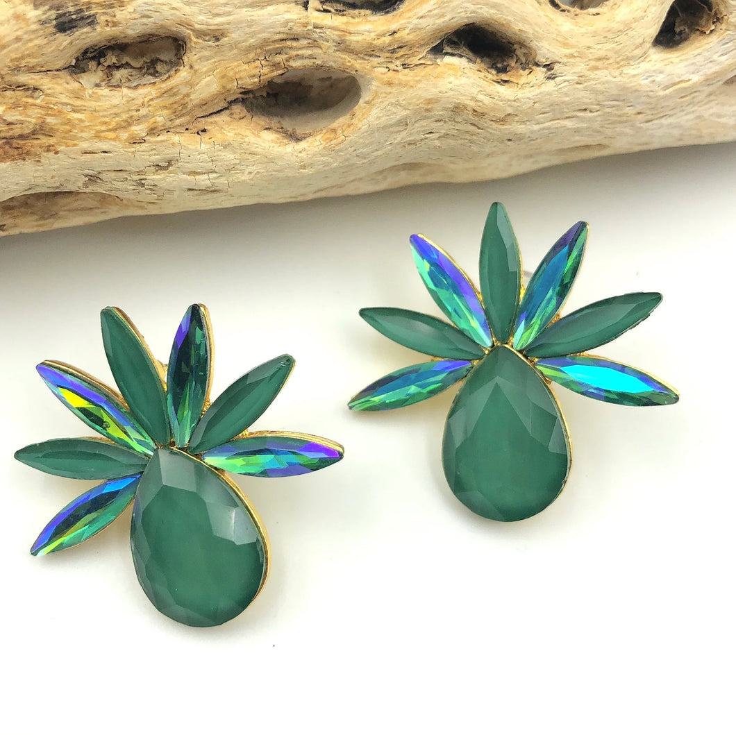 Pina Green Earrings