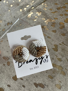 Fancy Button Earrings
