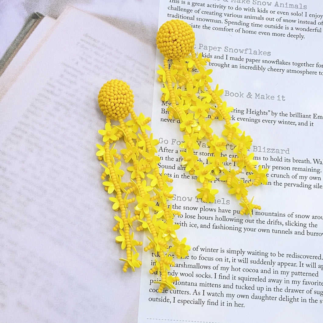 Yellow Garden Earrings