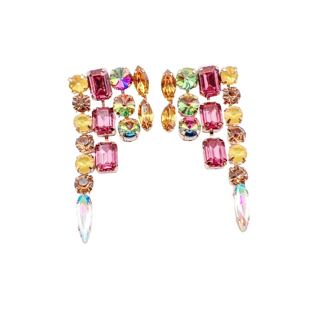 Jeweled Pastel Multi Earrings