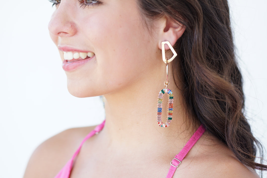 Going Out Colorful Drop Earrings