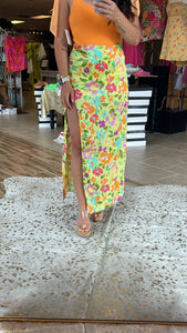 Lime Please Maxi Skirt