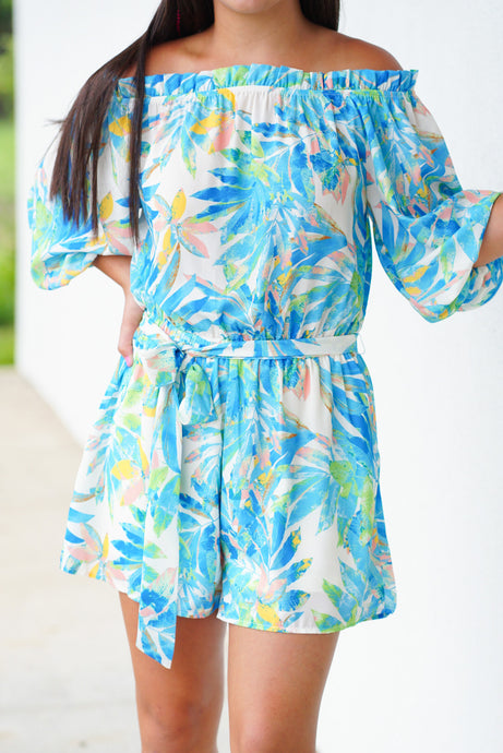Too Blue-tiful for you Romper