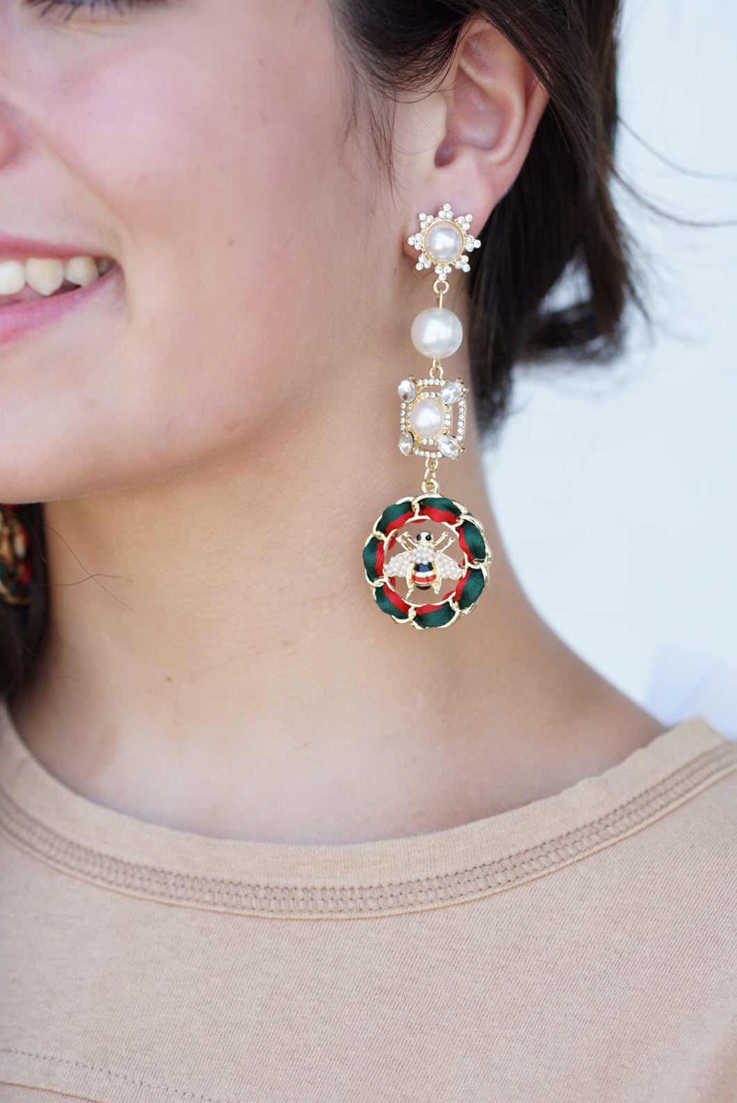 Gucci Inspired Long Bee Earrings