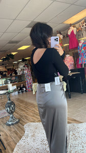 Midnight Madness Cutout Top