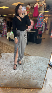 Midnight Madness Cutout Top