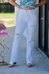 Stand Out High Rise Straight Jeans