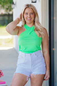 Rib Knit Cross Tank