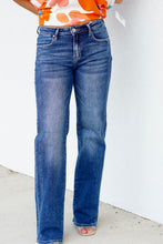 Load image into Gallery viewer, Mid Rise Straight Jeans