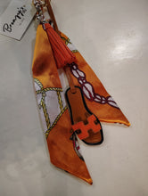 Load image into Gallery viewer, Scarf Flip Flop Bag Charm