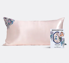 Load image into Gallery viewer, Bridgerton x Kitsch Satin Pillowcase- Wisteria (King)