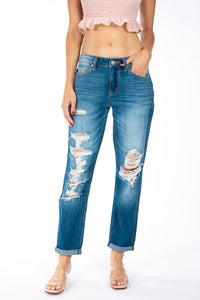 Distressed Ankle Skinny Jeans - Breazy's Boutique