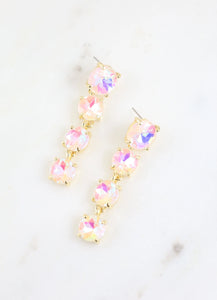 Quadruple Jewel Drop Earrings