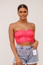Load image into Gallery viewer, Lace Strapless Tube Top